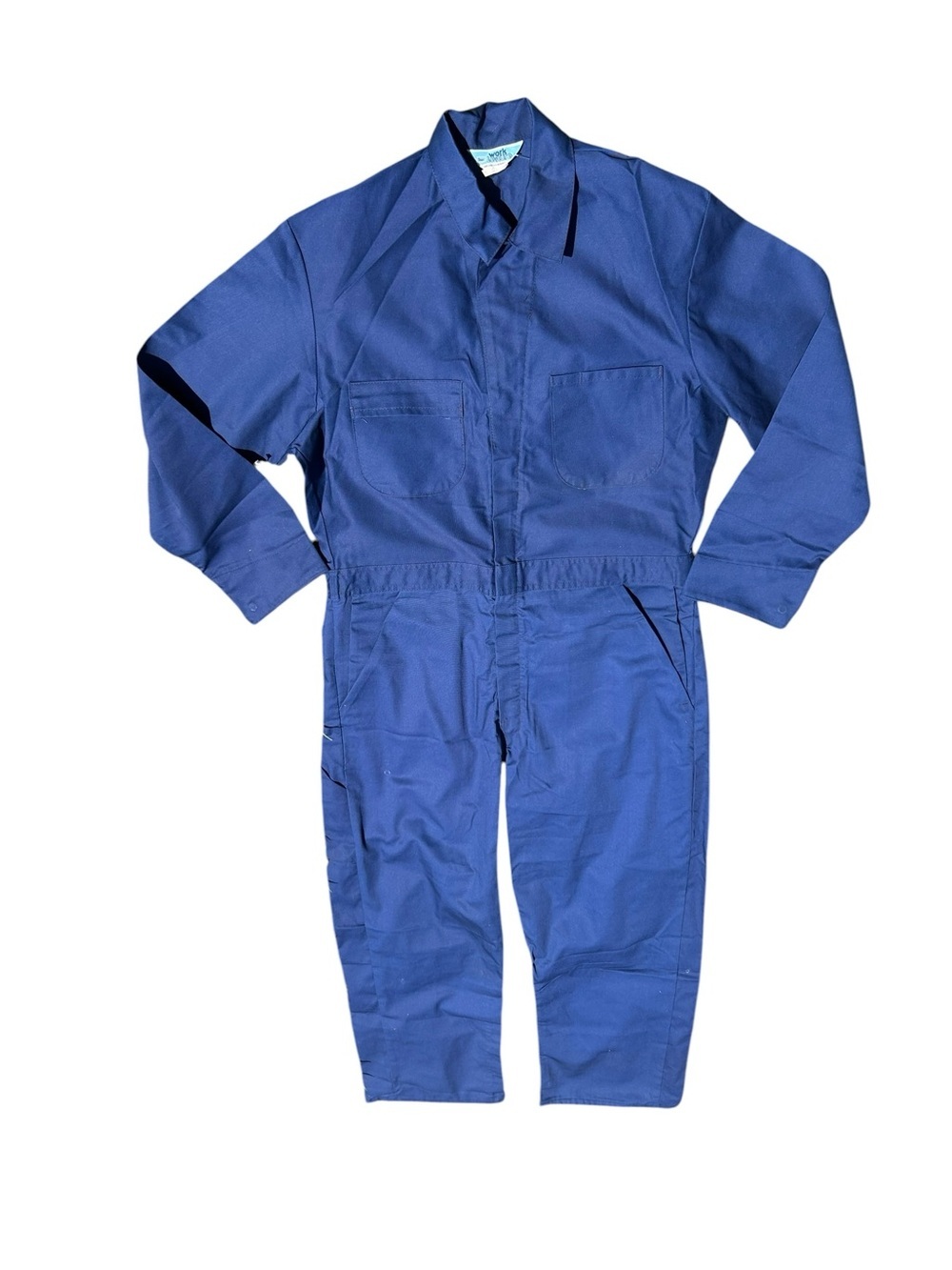 Vintage Sears Work Leisure Coveralls Mens 42R Blue Twill Workwear USA 70/80s